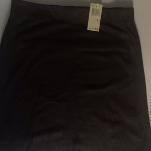 Max Studio faux suede mini skirt